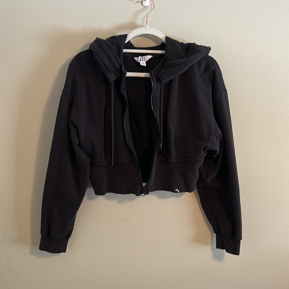JoyLab Black Cropped Hoodie